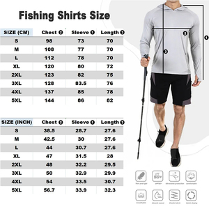 Camisa de Pesca Personalizada para Hombre, Manga Larga, Poliéster, Sudadera con Capucha, Secado Rápido, Transpirable, UPF 50, Resistente a los Rayos UV, Sublimación - Product Image 4