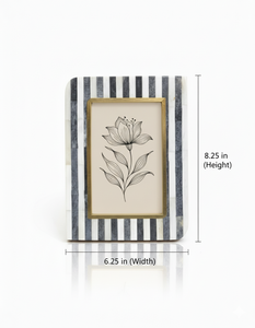Cadre photo vintage en MDF fait main avec incrustation, 5x7 et 8x10, pour installation sur table, décoration de luxe pour la maison, cadeau - Product Image 5