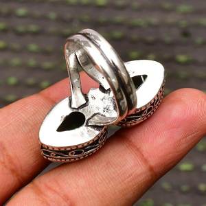 Anillo de diopsido hecho a mano, plata de ley 925, joyería de piedras preciosas verdes para mujer, regalo al por mayor - Product Image 3