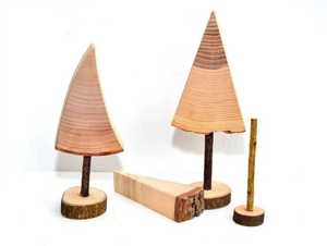 Décorations de table en bois, lot de 6, artisanat en bois naturel, écologique, thème romantique pour la décoration de fêtes - Product Image 4