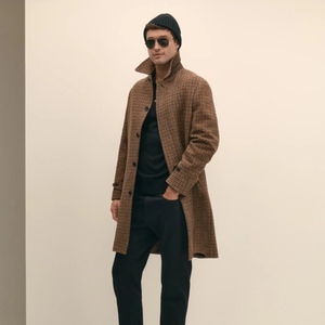 Autumn and Winter New Woolen Lapel Detail <b>Double</b> <b>Breasted</b> Long Length Overcoat for <b>Men's</b> & Women's - Product Image 1