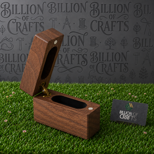 Caja de Madera para Anillos de Boda, Estuche Doble para Joyas, Logotipo Grabado con Láser, Forro de Terciopelo, Empaque de Regalo - Product Image 2
