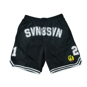 Short de sport décontracté personnalisé OEM pour homme, en maille respirante de polyester, coupe régulière, idéal pour l'été et le jogging, style streetwear. - Product Image 3
