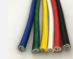 Cable de motor trenzado de cobre estañado de 00C 600V 8AWG con revestimiento de silicona y fibra de vidrio - Product Image 1