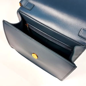 Castello กระเป๋าถือคาดลำตัวหนัง PU สีกรมท่าสำหรับผู้หญิงสไตล์แฟชั่นพร้อมสายรัดโบว์แบบปรับได้ MOQ ต่ำ - Product Image 5