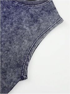 Conjunto de Camiseta sin Mangas para Hombre con Estampado Daily Hustle, Estilo Denim, Ropa Casual de Verano, Cuello Redondo, Transpirable, de Algodón de Secado Rápido - Product Image 3