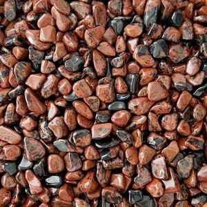 Pierres d'obsidienne acajou naturelle en vrac, polies, rouges et noires, pierres précieuses de guérison, respectueuses de l'environnement pour la fabrication de bijoux - Product Image 5