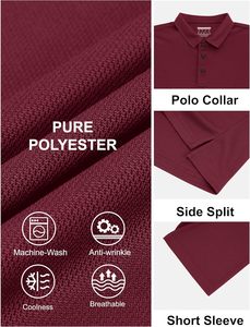 เสื้อเชิ้ตผู้ชายคลาสสิก เนื้อผ้านุ่ม 100% โพลีเอสเตอร์ สีพื้น เป็นมิตรกับสิ่งแวดล้อม สวมใส่สบาย ทรงพอดีตัว แขนสั้น ทันสมัย สไตล์ลำลอง รับผลิตแบบ OEM ODM - Product Image 6