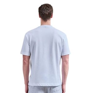 T-shirt col rond pour homme, manches courtes, coupe classique, en jersey doux, haut décontracté basique, fournisseur de vêtements personnalisés OEM ODM en gros - Product Image 2