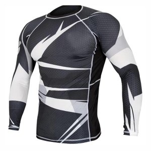 Kimono de Jiu Jitsu, Camiseta de Manga Larga para Artes Marciales, Compresión, Impresión Completa, Camiseta de Boxeo, MMA, Bjj, Rash Guard Fortleo - Product Image 1