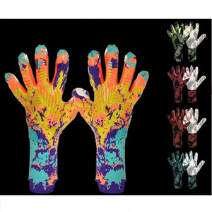 Gants de gardien de but de football personnalisés, impression par sublimation sur toute la surface, polyester, antidérapants, à enfiler, unisexes, pour le sport - Product Image 1