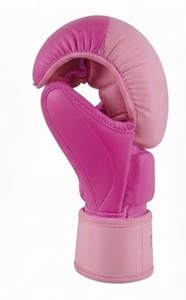 Gants de boxe d'entraînement Profit Sport en PU rose, fermeture Velcro sur les doigts, unisexe pour adultes, utilisation en arts martiaux - Product Image 5