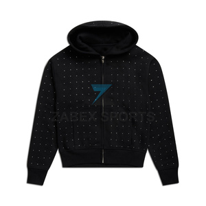 Sweat à capuche premium orné de strass pour hommes – Fabricant de sweats à capuche pour hommes avec strass – Vêtements personnalisés - Product Image 5