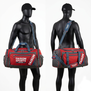 Bolsa Deportiva de Fútbol para Hombre de Tela Oxford 900D de Primera Calidad, Diseño de Paneles en Negro, Verde Azulado y Amarillo, Logotipo Personalizado Impreso, Bolsa de Viaje para Gimnasio - Product Image 3