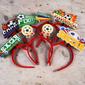 Set de Diademas Retro de Plástico para Fiestas de Fútbol 2026 con Impresión Tipográfica para el Espíritu del Día de Partido de Fútbol y Regalos de Bienvenida - Product Image 1