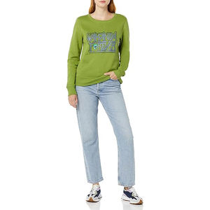 Sweat-shirts à col zippé pour femmes, col montant, manches longues, coupe décontractée, en molleton doux, mélange de coton, décontracté - Product Image 5