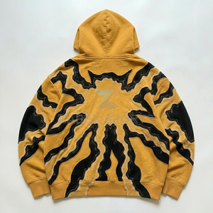 OEM ODM 2026 Sweat à capuche oversize en polaire d'hiver brodé et personnalisé 100% coton Premium pour tenue décontractée et streetwear ZABEX SPORTS - Product Image 3