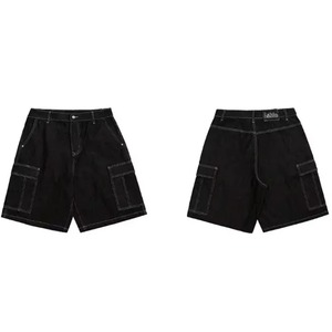 Baggy Design Men's Denim Shorts Solid Casual Summer Wear High Quality Knee Length High Street Style Quick Dry Denim Jeans Shorts - Product Image 6