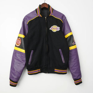 Custom Patchwork Leather <b>Jacket</b> <b>Rhinestone</b> Embroidery Patches Vintage Letterman College Baseball Bomber Varsity <b>Jacket</b> for Men - Product Image 1