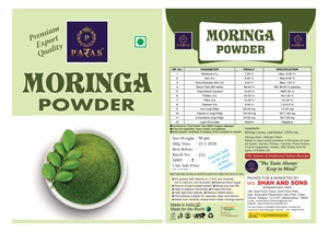 Poudre de feuilles de Moringa 100% pure biologique, superaliment vert naturel en vrac, nutrition santé, durée de conservation de 24 mois, Maharashtra - Product Image 5