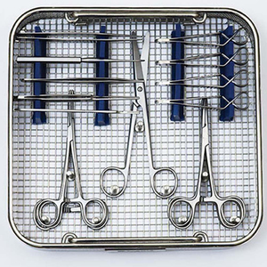 Kit de 18 Piezas para Esterilización Felina, Instrumental Quirúrgico Veterinario de Acero Inoxidable, Herramientas Quirúrgicas Manuales Reutilizables, Certificación CE - Product Image 1