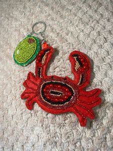 Artistic Embroidery Beaded Eco-Friendly <b>Customized</b> Handmade <b>Keychain</b> Statement Bag Accessory - Product Image 4