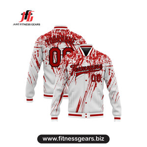 Veste universitaire personnalisée à imprimé flamant rose pour homme, vêtement décontracté de printemps, impression par transfert par sublimation, matière polyester - Product Image 6