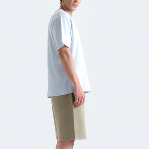 T-shirt oversize structuré 300 GSM tendance en tissu épais, coupe droite, couleur os brut - Product Image 3