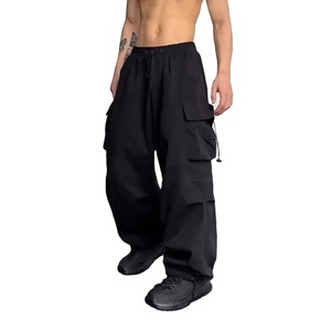 100% Organic Cotton <b>Men</b> <b>Trousers</b> High Quality <b>Lightweight</b> Summer <b>Men's</b> Pants Multi-Pocket Casual Cargo Jogger - Product Image 4