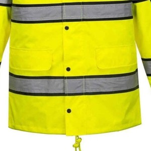 เสื้อฮู้ดนิรภัยผู้ชายขายดี ANSI Class 2 ไฟ LED กระพริบ น้ำหนักเบา ผ้าฝ้ายฟลีซกันยับ ชุดทำงาน ปรับแต่งได้เต็มที่ ทนทาน - Product Image 3