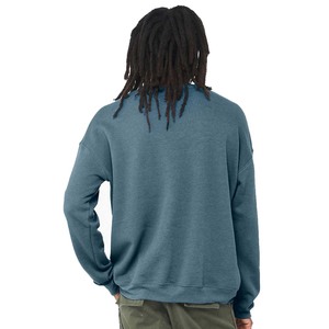 Loose Fit Cotton Crewneck <b>Sweatshirt</b> Unisex Style Small Med Unisex - Product Image 3