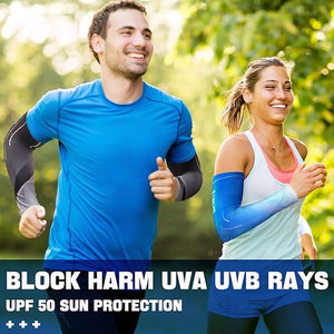 Wholesale Custom Arm Sleeves UV Sun Protection Compression Sports Arm Sleeves Breathable Lightweight Tattoo Cover Sleeves - Product Image 3
