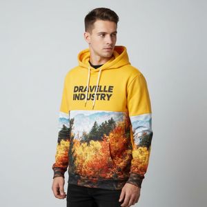 Sudadera con Capucha de Forro Polar Sublimado Informal de Invierno para Hombre con Logotipo Personalizado, 100% Poliéster, Ecológica, Transpirable, Servicio OEM - Product Image 3