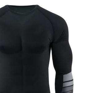Camiseta de compresión para gimnasio y entrenamiento, de poliéster y spandex de primera calidad, para hombre. - Product Image 5