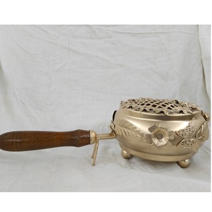 Brûleur Dhuna en laiton pour encens traditionnel Loban Dhoop Dani Sambrani, support Dhuni pour Pooja, rituels spirituels et maison - Product Image 2