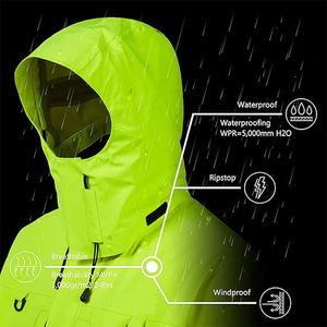 Chaquetas de Pesca Impermeables Valor Personalizadas de Fábrica para Hombre y Mujer, Chaqueta de Lluvia Transpirable y Resistente al Viento - Product Image 5
