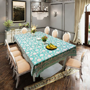 Linge de table en pur coton, nappe imprimée pour la décoration de la maison et de l'hôtel, couvre-table de mariage, taille personnalisée pour table à manger - Product Image 2