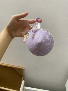 Pink Bamboo Leaf Keychain Handmade Souvenir Pendant <b>Bag</b> <b>Charm</b> for Gift Keychain Logo Private Label Promotional Gift Corporate - Product Image 3