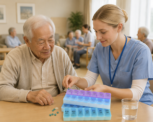 Weekly Pill Organizer 14-Compartment Plastic Storage Case <b>for</b> Daily Medication Management - Product Image 1