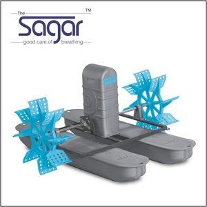 1HP 2 <b>Impeller</b> Floating Shrimp/ Prawn / Fish Pond Aqua Farming Aerator Machine - Product Image 1