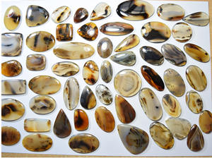 Cabochons d'agate naturelle du Montana pour la fabrication de bijoux, pierres précieuses d'origine éthique, thérapie énergétique Reiki et chakra. - Product Image 3