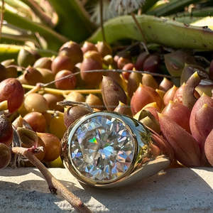 IGI/GIA Lab Grown Cut Diamond Vintage 14k jaune mariage/bague de fiançailles unisexe or blanc fin pour anniversaire fête-digne - Product Image 1