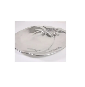 Best Selling Stainless Steel Serving tray/Dish For your home <b>Lunch</b> & Dinner Table Organizer Decorative Plate/Dish - Product Image 3