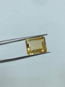 Piedra de Citrino Amarillo Natural Cuadrada, Pulida, para Joyería, Gema Facetada de Alta Calidad, 10x12mm, 4.75cts, para Joyería Fina - Product Image 6