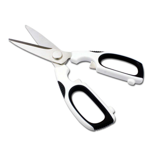Stainless Steel Shears with White & Black Handles Best Seller 2026 Customized Metal Resin Stainless Steel <b>Kitchen</b> <b>Scissors</b> - Product Image 6
