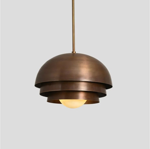Portavelas moderno con acabado de madera, lámpara colgante creativa de madera para cocina, altura ajustable, decoración interior para el hogar. - Product Image 2