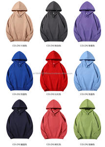 Sweat à Capuche en Coton Spandex 26 Couleurs Printemps Automne Couleur Pure Hommes Femmes Logo Imprimé Polaire Vente en Gros Sweats à Capuche Personnalisés - Product Image 6