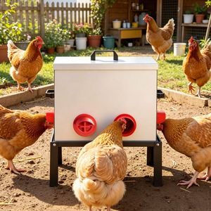 Mangiatoia Automatica Portatile per Polli in Acciaio Inox e Materiale PP, Nuova e Usata - Product Image 6