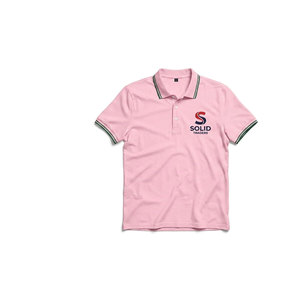 Polo de sport pour homme Solid Trader Professional, respirant, à séchage rapide, coupe athlétique, élastique, performance optimale, pour la salle de sport, la course à pied et les sports. - Product Image 3