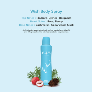 Spray Corporal Confetti London Wish 250ml, Desodorante en Spray para Mujer - Product Image 3